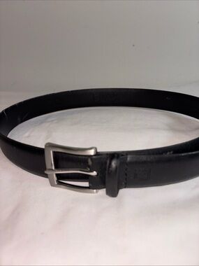 Chaps Classic Black Leather Men's Belt. 1038